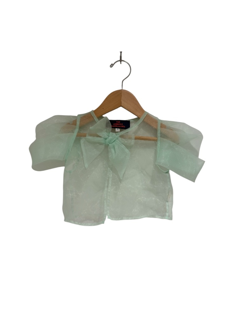 THE ANIMALS OBSERVATORY (TAO) mint green sheer jacket - size 2 (flex)